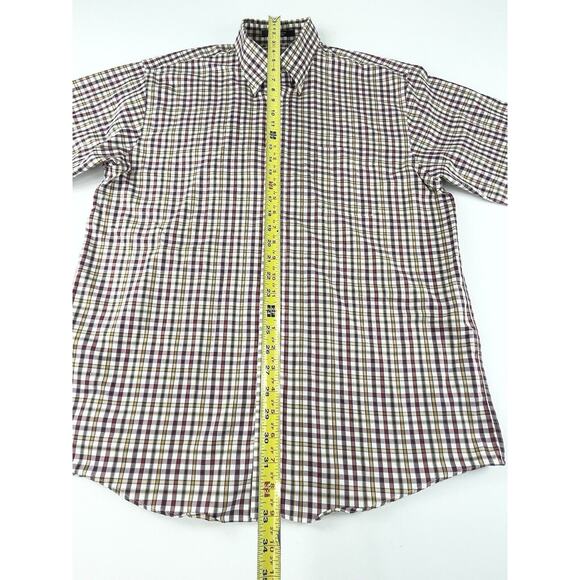 Kevin’s Plantation Collection Shirt Mens Large Red Blue Check Long Sleeve Button - Picture 4 of 10